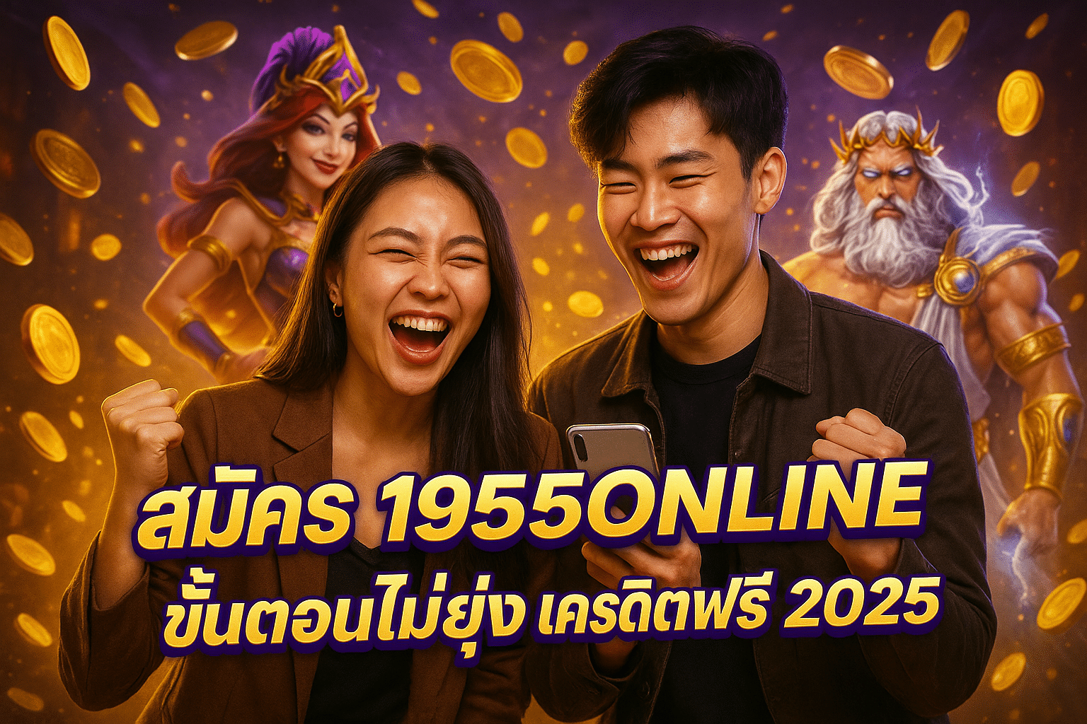 สมัคร 1955ONLINE ขั้นตอนไม่ยุ่ง พร้อมเครดิตฟรี 2025
