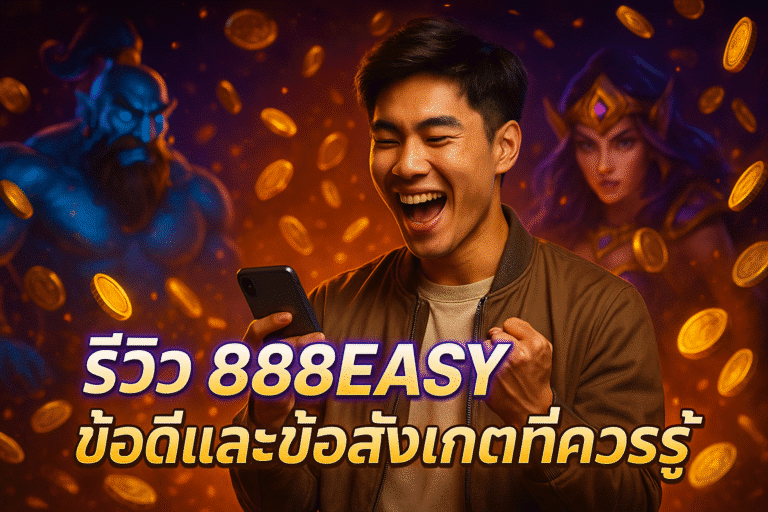รีวิว 888EASY ข้อดีและข้อสังเกตที่ควรรู้